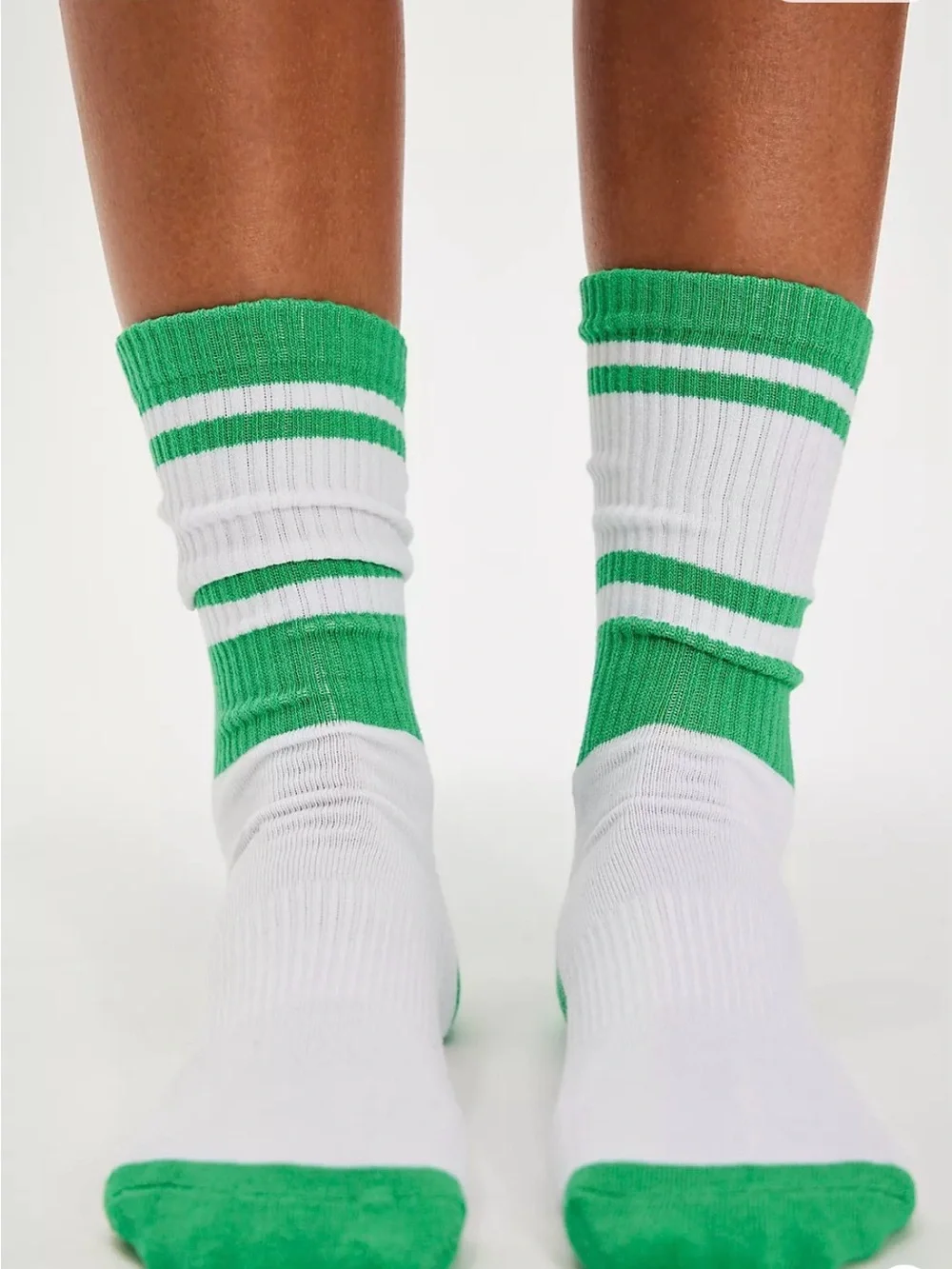 Free People Spring Break Prep Socks. NWT. Green